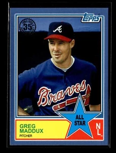2018 Topps 1983 Topps Baseball All-Stars Blue #83AS-54 Greg Maddux Braves - Picture 1 of 2