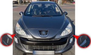 PASSEND FÜR PEUGEOT 308 08-11 FRONTWASCHANLAGE SCHEINWERFERDÜSE ABDECKUNG STOßSTANGE L+R - Bild 1 von 5