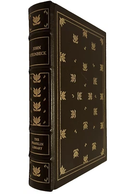 Vintage 1977 John Steinbeck Stories ~ Franklin Library ~ Limited Leather Gilded Foto 1 de 4