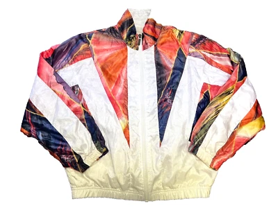 Chaqueta Bomber Vintage Años 80 HEAD Colorida Acuarela Talla Pequeña Foto 1 de 4