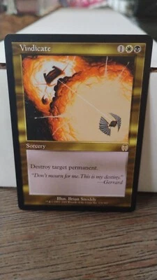 VINDICATE Magic the Gathering MTG 2001 Sorcery Trading Card 126/143 TCG - Image 1 of 2