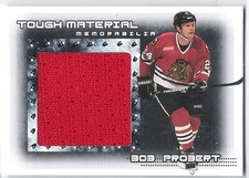 2000-01 Be A Player Memorabilia Update Tough Materials Jerseys Bob Probert