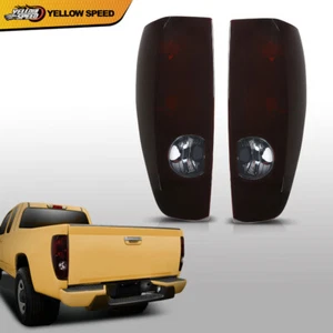 Smoke Tail Lights Brake Lamps Fit For Chevy 04-12 Colorado Gmc Canyon Pickup - Picture 1 of 12