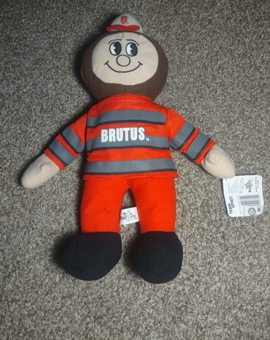 Toy Factory 15" Brutus Buckeye Plush Ohio State OSU Mascot College With Tag Cover