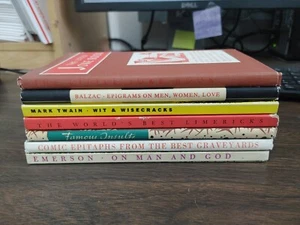 Peter Pauper Press Lot  7 Books  Humor  Wit  Limericks Wisecracks vintage h/c dj - Bild 1 von 15