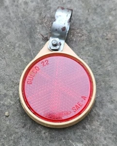 Vintage GULCO 22 SAE-A 20DS REFLECTOR 2 Sided Red Schwinn FREE SHIPPING  - Picture 1 of 3