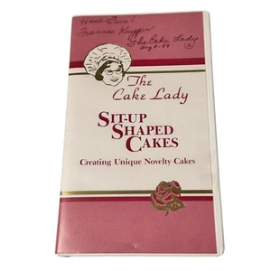 The Cake Lady Sit-Up Shaped Cakes Decorating VHS Frances Kuyper Signed 1986 - Imagen 1 de 5