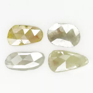 1,17 ct natürlicher lose Scheibenschliff Diamant 6,30 mm gelb grau Farbe Diamant LQ9441 - Bild 1 von 8