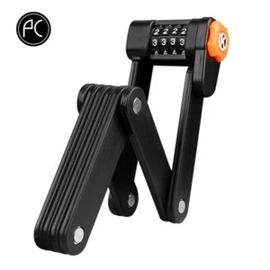 Bicycle Lock Folding Alloy Steel Lock MTB Road Bike Anti-theft Lock Password - Picture 1 of 12