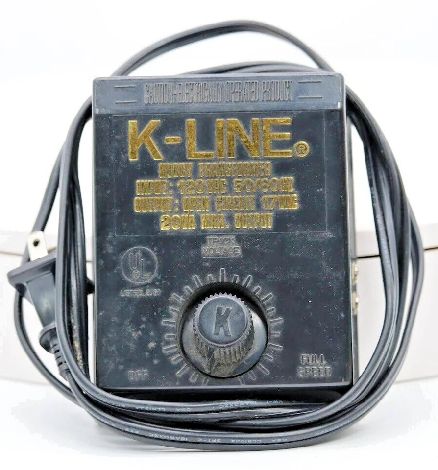 Used K-Line Model K-950 120V 50/60Hz Train  Black Hobby Toy Transformer O Gauge - Image 1 of 4