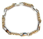 ACTS Bracelet Fishers Of Men Silver and 14K Gold Medium Link, Original Design 