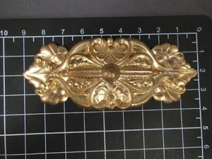 Bar Scroll/Cartouche x-large brass stamping jewelry finding (osb280) - Imagen 1 de 3