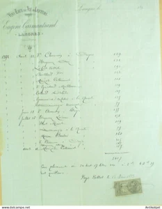 Carmantrand Eugène Facture (vins liqueurs) 1899 à Langres (51) - Picture 1 of 2