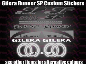 Juego de calcomanías de pegatinas personalizadas Gilera Runner SP FXR 125 172 180 183 PLATA - Imagen 1 de 7