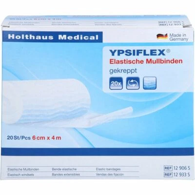 HOLTHAUS MEDICAL GMBH & CO. KG MULLBINDEN elastisch 6 cmx4 m 20 St PZN04095115