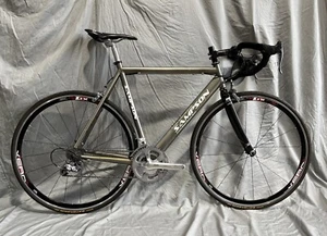 Sampson Titanium Road Bike Custom 58cm Carbon Fork Centaur Mix 2x10 Rim 700c - Picture 1 of 13