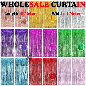 2M-3M FOLIE FRANSEN LASTETTE HINTERHANG TÜR HOCHZEIT GEBURTSTAG PARTY DEKORATION - Bild 1 von 11