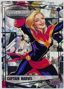 Tarjeta 2015 UD Marvel Vibranium Refined Refractor #2 Capitana Marvel 43/99 M/NM - Imagen 1 de 2