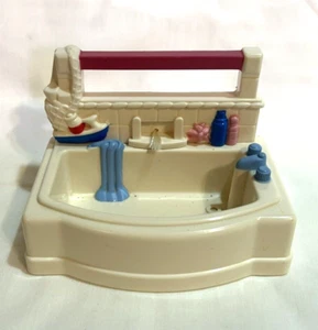 Fisher Price Loving Family Puppenhaus Vintage 1999 Badezimmer Badewanne Badewanne - Bild 1 von 6