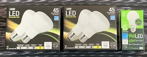 Lot New 2 X 2 Pack Feit Electric Dimmable LED R20 45 Watt Soft White & 60 Watt - Picture 1 of 2