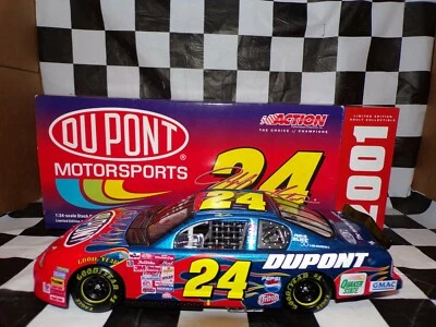 Jeff Gordon #24 Dupont 2001 Monte Carlo 1:24 Scala Auto Action Nascar 101118 - Immagine 1 di 4