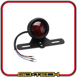 FANALE FARO STOP POSTERIORE LED MOTO CAFE RACER CUSTOM con PORTATARGA LUCE TARGA - Imagen 1 de 6