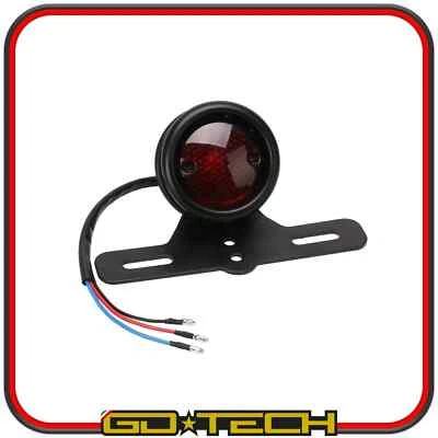 FANALE FARO STOP POSTERIORE LED MOTO CAFE RACER CUSTOM con PORTATARGA LUCE TARGA - Image 1 of 4
