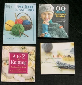 4 BK Learn to KNIT Easy A-Z Knitting Pretty Quick Luxury Knits Garments Gifts - Picture 1 of 9