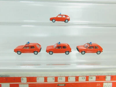 4X VW GOLF H0 1:87 Modello Di Emergenza Mint #BO543-0,5 - Immagine 1 di 4