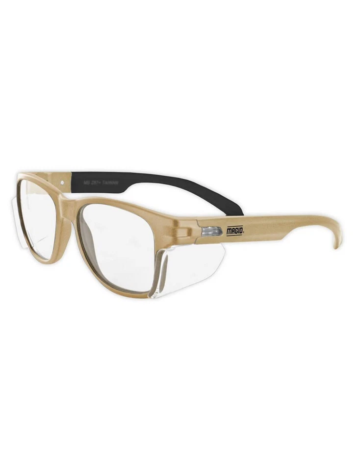 MAGID Y50TNAFC Iconic Y50 Design Series Safety 1 1 Pair Tan Frame Clear Lens