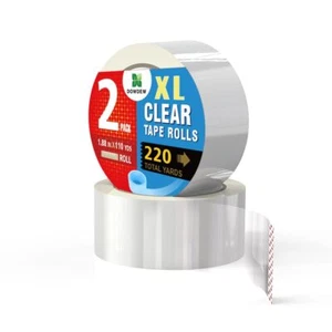DowDew Clear Packing Tape 2 Pack Heavy Duty Packaging Tape 1.88 Inch x 110 Ya... - Picture 1 of 7