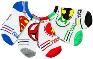 DC Comics ☆ Little Boys' & Big Boys' Justice League 5-Pack Socks ☆ 10-4 or 4-9 - Foto 1 di 1