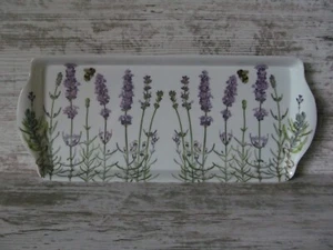Lavender Bumblebee Ashdene Melamine Tray 15" L Jenny Phillips 2007 Lavendula EUC - Picture 1 of 9