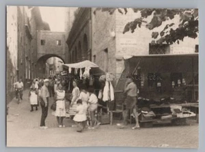 Fano Marken Italien 1959 - Marktstände - Altes Foto 1950er - Picture 1 of 2