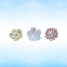  3 pièces 10 mm coque naturelle sculpture fleur exquis accessoires à faire soi-même beaux