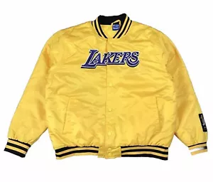 Ultra Game NBA Los Angeles Lakers Herren Yellow Satin Bomber Jacket Gr. XL NEU - Bild 1 von 9