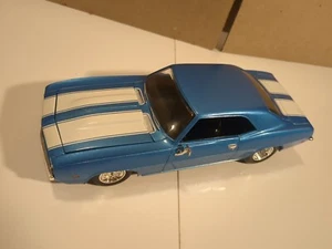 Racing Champions 1:24 Scale Diecast Blue & White Stripes 1969 Chevy Camero Loose - Picture 1 of 10