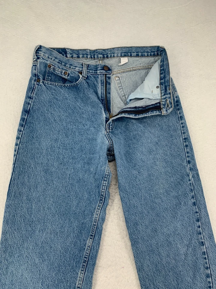 Pantalones de mezclilla John Henry para hombre talla 34 x 34 desgastados lavado claro recto desteñido Foto 1 de 4