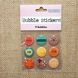 COLORBOK Word Phrase Page Bubbles Stickers - Picture 1 of 4