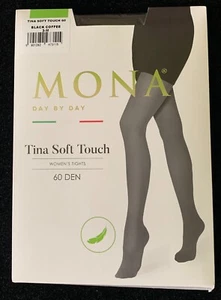 MONA Tina Soft Touch Women tights 60 DEN size 3-M Black - Picture 1 of 2