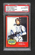 Mark Hamill 1977 Topps STAR WARS Signed Autograph Rookie Card PSA Full Signature