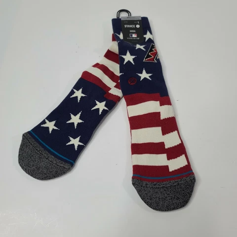Stance Arizona Diamondbacks Socks Brigade American flag NWT $20 L 9-13 Infiknit Cover