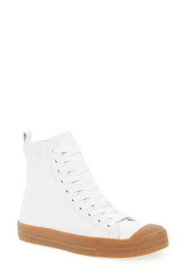 NUEVAS ZAPATILLAS TOPSHOP TITAN HIGH TOP MUJER CUERO TALLA 36 EE. UU. TALLA 6  Foto 1 de 4