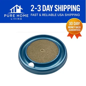 Coastal Pet Turbo Scratcher Cat Toy - Cardboard Pad with Spinning Ball & Catnip - Picture 1 of 4