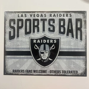 Nfl Las Vegas Raiders Sports Bar elegant neu Blechschild Design Garage, Bar, Männerhöhle - Bild 1 von 2