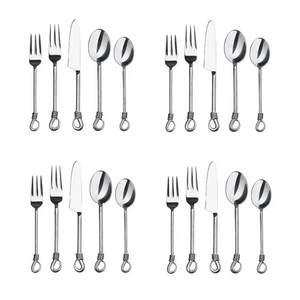 Gourmet Settings Twist 20pc. Stainless Steel Flatware Set (Service for Four) - Picture 1 of 2