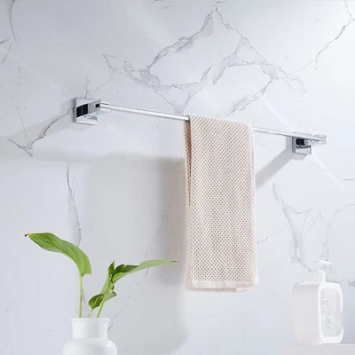 Bathroom Accessories Set Polished Chrome Square Modern Concealed Fittings - Image 1 of 4