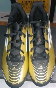 Adidas Messi F50 Club FxG Soccer Cleats Gold Men’s 11.5 READ DESCRIPTION - Picture 1 of 22