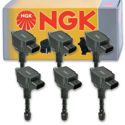 6 pcs NGK Ignition Coil for 2013 Infiniti JX35 3.5L V6 - Spark Plug Tune Up mz - Image 1 of 4