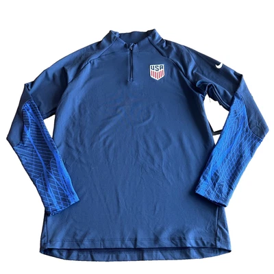 Nike Team USA Soccer 1/4 Zip Dri-Fit Performance Pullover Size Men's Medium NWT - Image 1 of 4